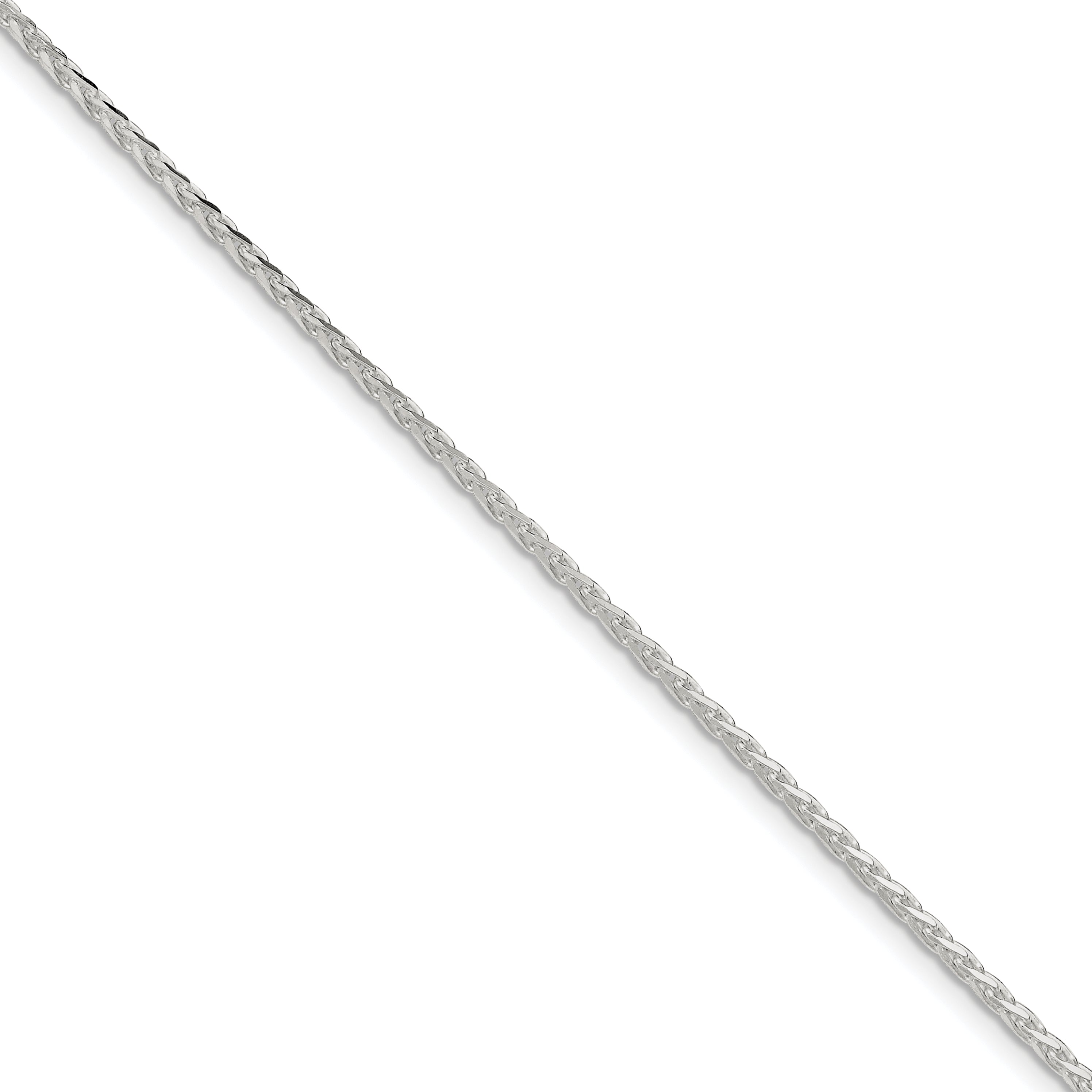 Sterling Silver 2.15mm Diamond-cut Round Spiga Chain