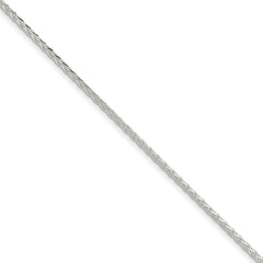 Sterling Silver 2.15mm Diamond-cut Round Spiga Chain