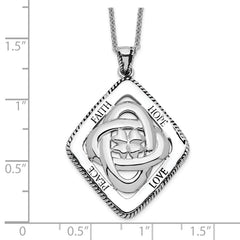 Sophia Jewelers Sterling Silver Family Blessings Gift-Ready Necklace