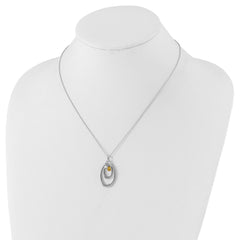 Sophia Jewelers Sterling Silver Hope Necklace with Multicolor CZ Elegance