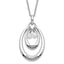 Sentimental Expressions Sterling Silver Polished & Antiqued CZ Keep Trusting Necklace