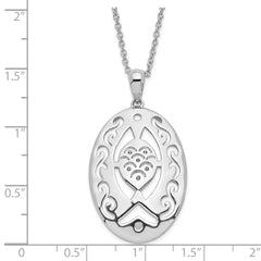 Sterling Silver Praying Believing Necklace with Gift-Ready Finish