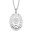 Sentimental Expressions Sterling Silver Polished & Antiqued Praying & Believing With You Necklace