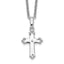 Sentimental Expressions Sterling Silver Rhodium-plated CZ Believe Big 14in. Necklace with 2in. ext