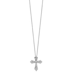 Sentimental Expressions Sterling Silver Rhodium-plated CZ I Still Believe 18in. Necklace