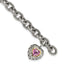 Bezel Created Pink Sapphire Bracelet in Sterling Silver, 8mm, 7.5 Inch - Sophia Jewelers