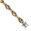 Accent Citrine Bracelet in 14K Two-Tone Gold, 8.25mm, 7.8 Inch - Sophia Jewelers