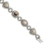 Shey Couture Sterling Silver 7.75 Inch Antiqued Pink/Black/White Mother of Pearl Bracelet