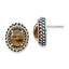 Oval Citrine Stud Earrings in Sterling Silver, 10x8mm - Sophia Jewelers