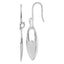 White Ice Sterling Silver Rhodium-plated Diamond Shepherd Hook Dangle Earrings
