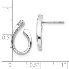 Sophia Jewelers White Ice Sterling Silver Diamond Earrings Gift Ready Elegance