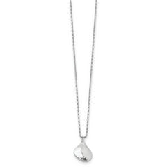 White Ice Sterling Silver Diamond Teardrop Necklace with Extender by Sophia Jewelers