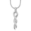 White Ice Sterling Silver Rhodium-plated Diamond 18 Inch Twist Necklace with 2 Inch Extender