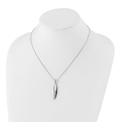 Sophia Jewelers Sterling Silver Diamond Necklace with Extender, Polished Elegance