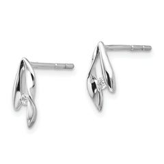 White Ice 925 Sterling Silver Diamond Drop Earrings Gift Ready