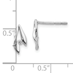 White Ice 925 Sterling Silver Diamond Drop Earrings Gift Ready