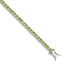 Peridot Bracelet in Sterling Silver, 4mm, 7 Inch - Sophia Jewelers