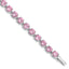 Pink Cubic Zirconia Tennis Bracelet in Sterling Silver, 7mm, 7 Inch - Sophia Jewelers