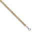 Citrine & Diamond Bracelet in Sterling Silver, 4mm (0.02 ct. tw.), 7 Inch - Sophia Jewelers