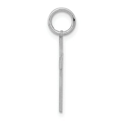 Sterling Silver Rhodium-plated Laser Designed Cross Pendant