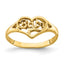 14K BABY Cut-out Heart Ring