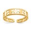 14k Diamond Shapes Toe Ring