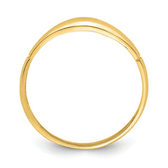 14K D/C Band Ring