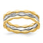 Set of Stackable Ring in 14K Two-Tone Gold, Moveable, Size 7 - Sophia Jewelers