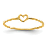 14K Polished Heart Ring