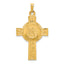 14k Cross w/St. Christopher Medal Pendant