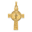 14k Cross w/St. Jude Medal Pendant