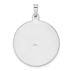 14K White Gold Saint Jude Medal Pendant