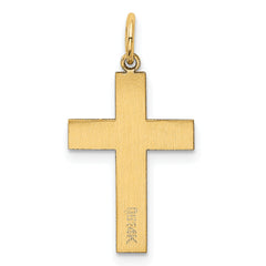 14K Polished Cross Pendant