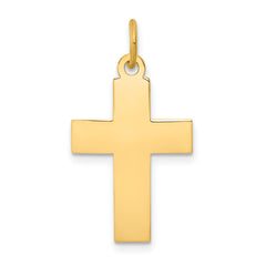 14k Polished Cross Pendant