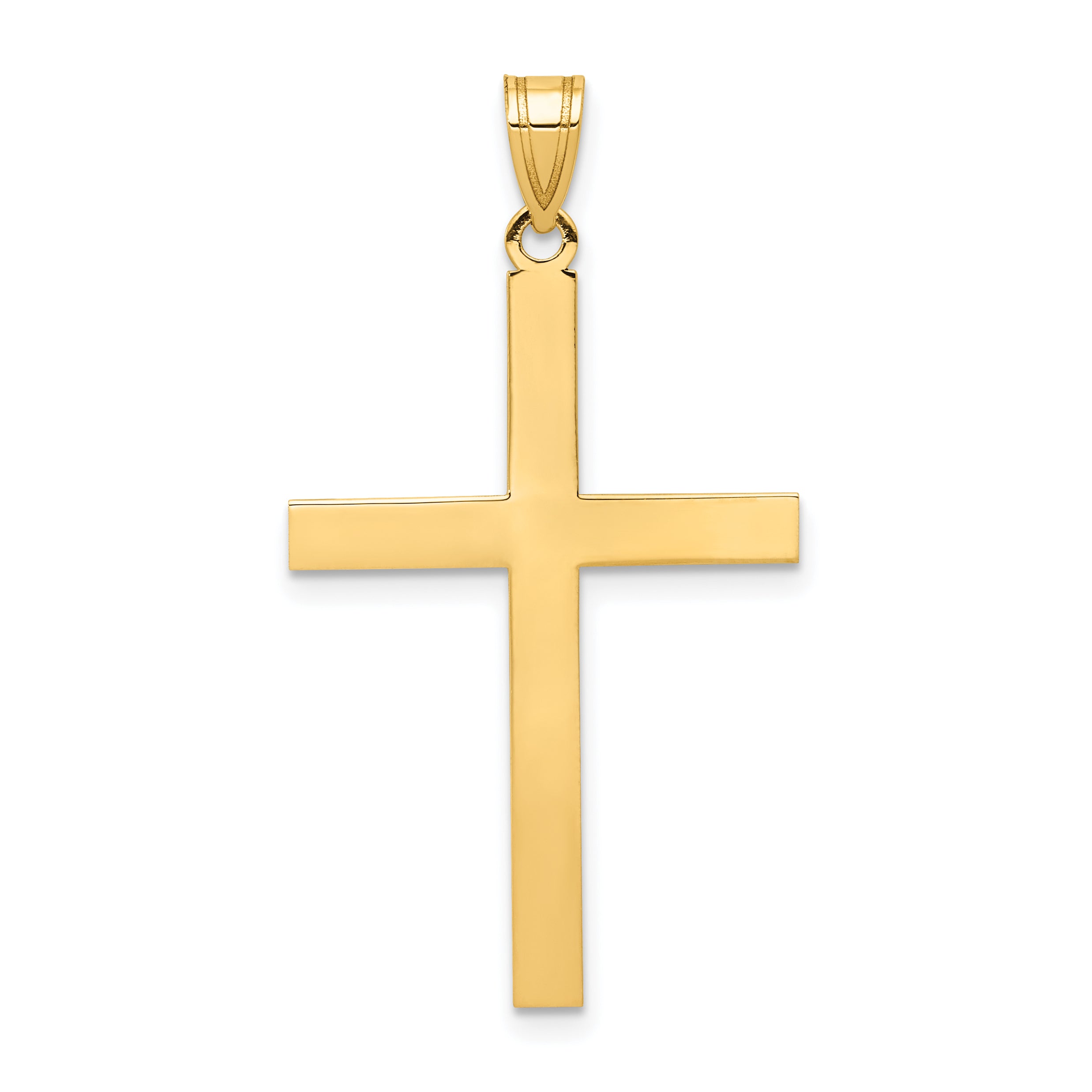 14k Engravable Cross Charm