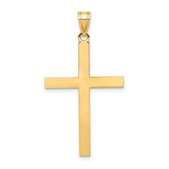 14k Engravable Cross Charm