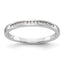 14k White Gold Diamond Wedding Band
