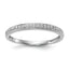 Diamond Set of Wedding Band in 14K White Gold, 2.1mm (1/8 ct. tw.), Size 7 - Sophia Jewelers