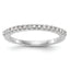 All-Around Stones Diamond Wedding Band in 14K White Gold, 2mm (1/5 ct. tw.), Size 7 - Sophia Jewelers