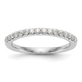 14K White Gold 1/3 carat Complete Diamond Wedding Band