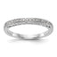 14K White Gold Diamond Wedding Band