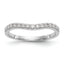 Diamond Contoured Wedding Band in 14K White Gold, 1.8mm (1/4 ct. tw.), Size 7 - Sophia Jewelers