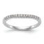 14k White Gold 1/8 carat Diamond Complete Wedding Band