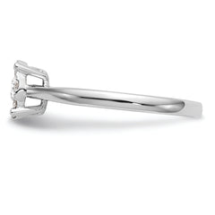 14K White Gold Halo Cluster 1/3 carat Diamond Complete Engagement Ring