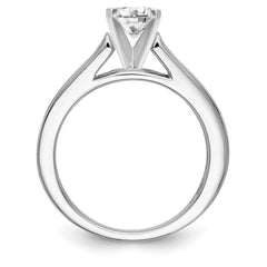 14K White Gold Peg Set 1/3 carat Channel-set Diamond Semi-mount Engagement Ring