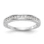 14K White Gold 1/8 carat Channel-set Diamond Complete Wedding Band