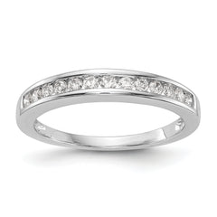 14K White Gold 1/3 carat Channel-set Diamond Complete Wedding Band