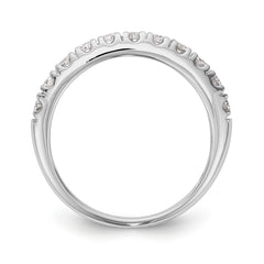 14K White Gold 1/3 carat Diamond Complete Wedding Band