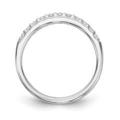 14K White Gold 1/3 carat Diamond Complete Wedding Band