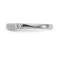 14K White Gold 1/3 carat Diamond Complete Wedding Band